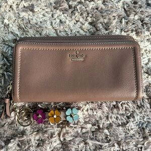 Kate Spade Patterson Drive Double Zip Accordion Wallet with Keychain